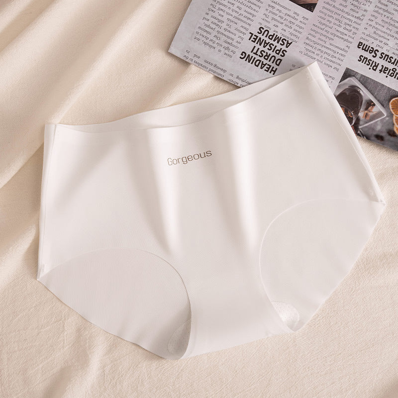 Yoga Fitness Silk Antibacterial Crotch Seamless Underwear