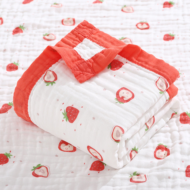 Baby Bath Towel Six-layer Pure Cotton Gauze Blanket