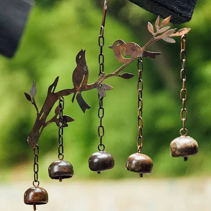 New Retro Distressed Accessories Bird Wind Chimes Pendant Iron Ornaments