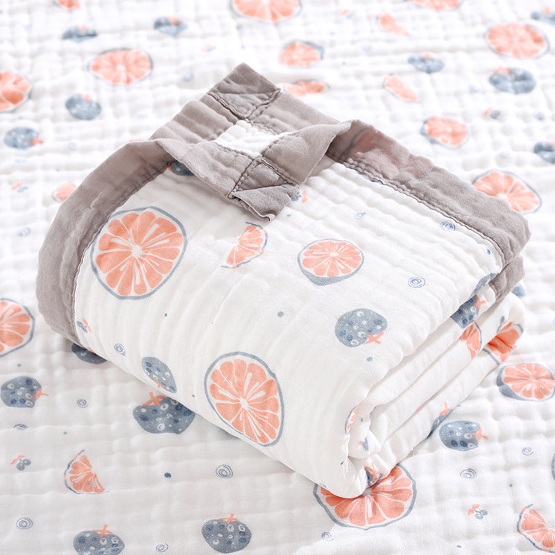 Baby Bath Towel Six-layer Pure Cotton Gauze Blanket