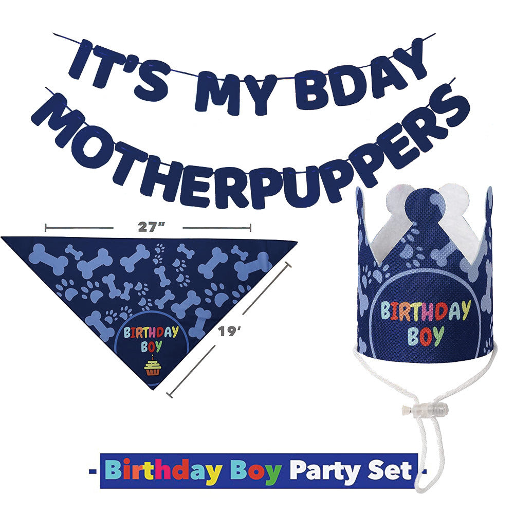 Pet Party Decorations Birthday Setup Pennant Banners