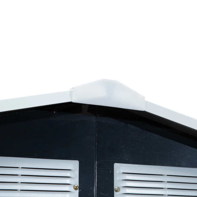 7'x4' Metal Outdoor Shed Organizer & Garden Storage With 4 Vents For Airflow & 2 Easy Sliding Doors - Dark GrayMultiple Packages