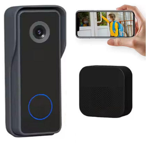 Cross-border Cloudflare Alert Mobile PIR-sensor-enabled Video Doorbell With Intercom