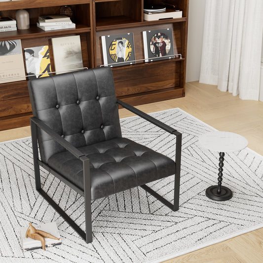 Accent Chair Modern Upholstered Accent Chair, Linen Sofa Chair For Bedroom, Living Room, Office