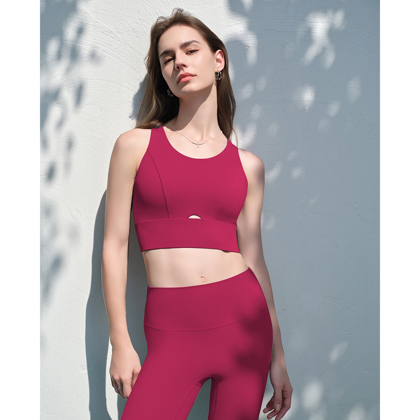 Plus-Size Women's High-Impact Shock-Absorbing Compression Sports Bra, Integrated Cup Tank Top For Summer Running, Fitness And Yoga