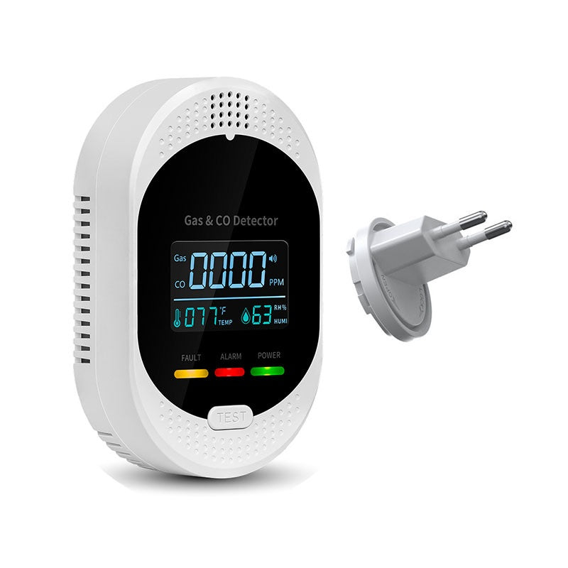 Carbon Monoxide Detector For Home And RV Four-in-onemeasures Temperature Humidity And Gas