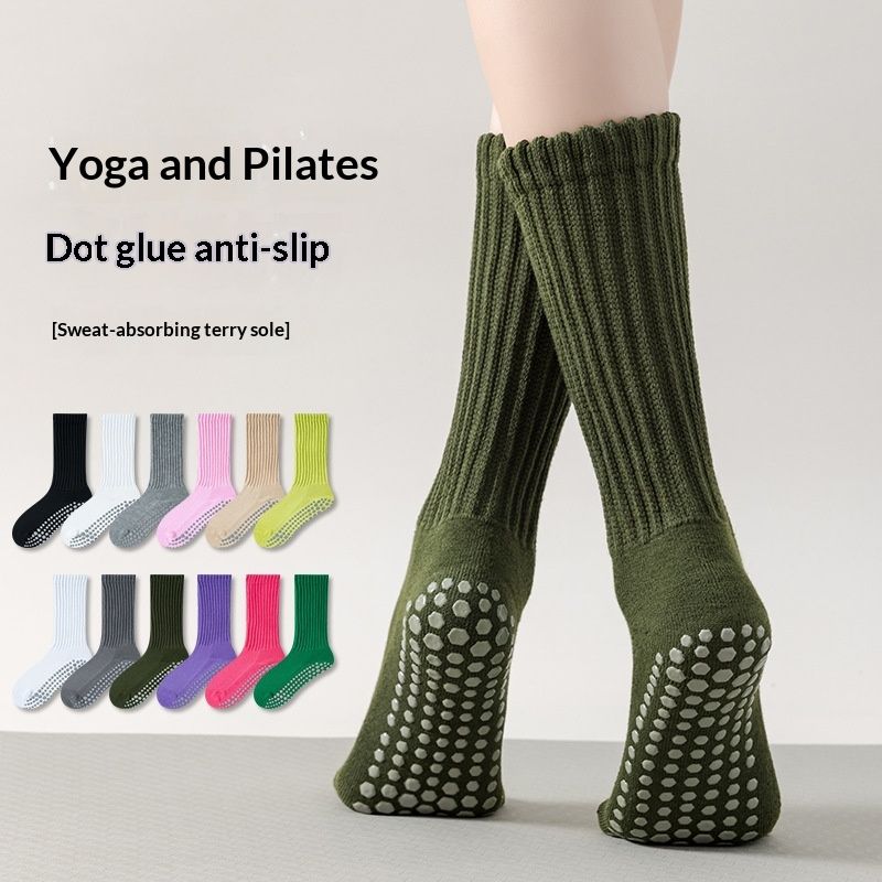 Yoga-Grade Non-Slip Womens Over-the-Knee Socks