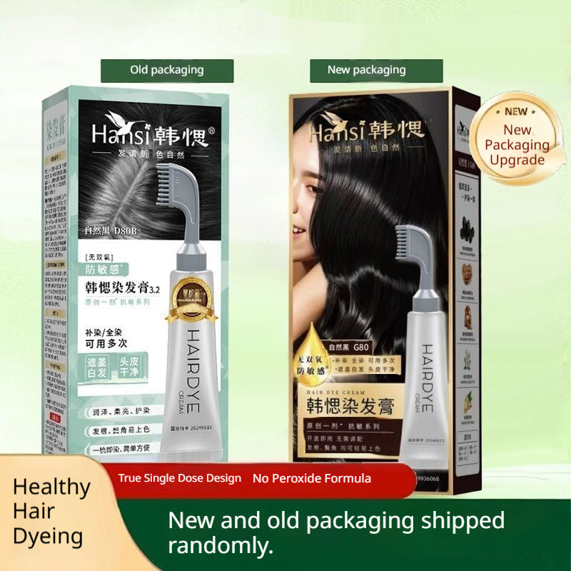 Household Plant-based Hair Dye Touch-up Comb