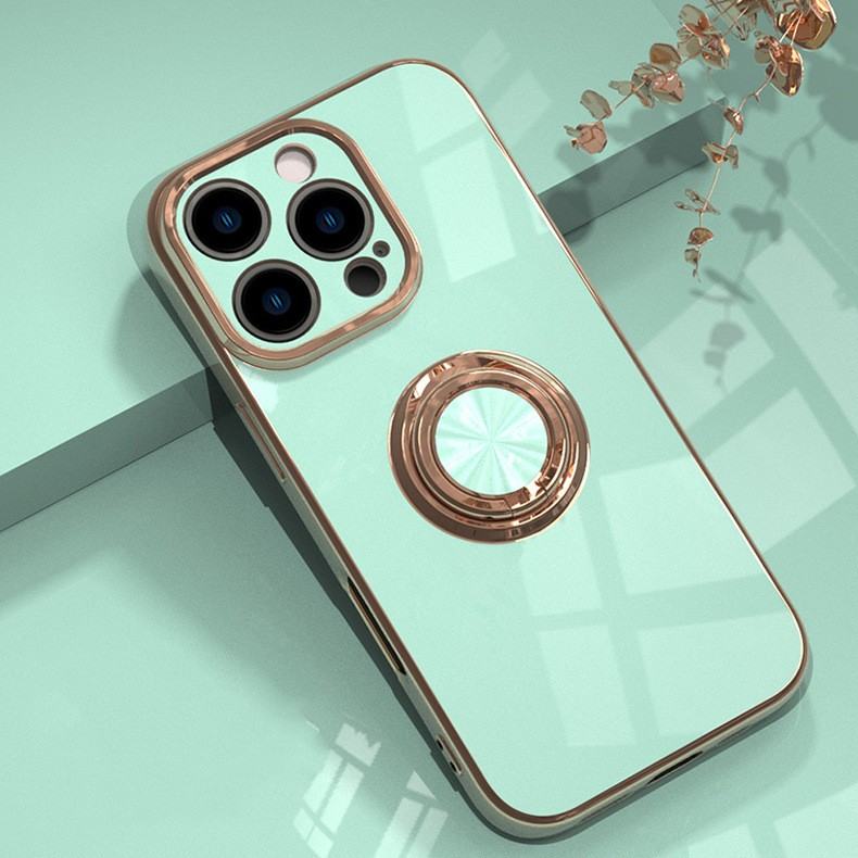 Electroplated Ring Protective Sleeve Car-mounted Mobile Phone Case