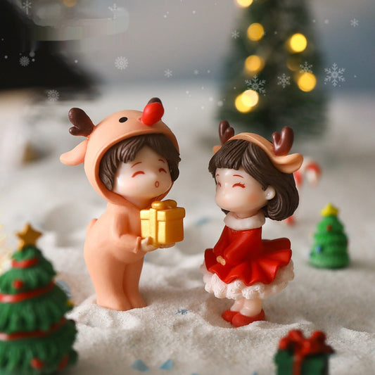 Couple Doll Hand-made Gift Decorations Accessories Desktop Small Ornaments