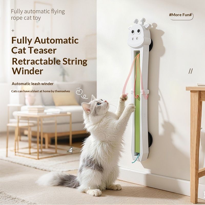 Pet Cat Toy Fully Automatic Cat Teaser With Swinging Rope