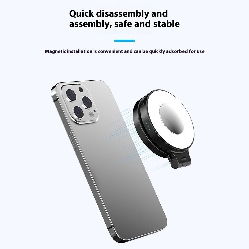 Magnetic Fill Light Three-color Temperature Mobile Phone Photo Straight