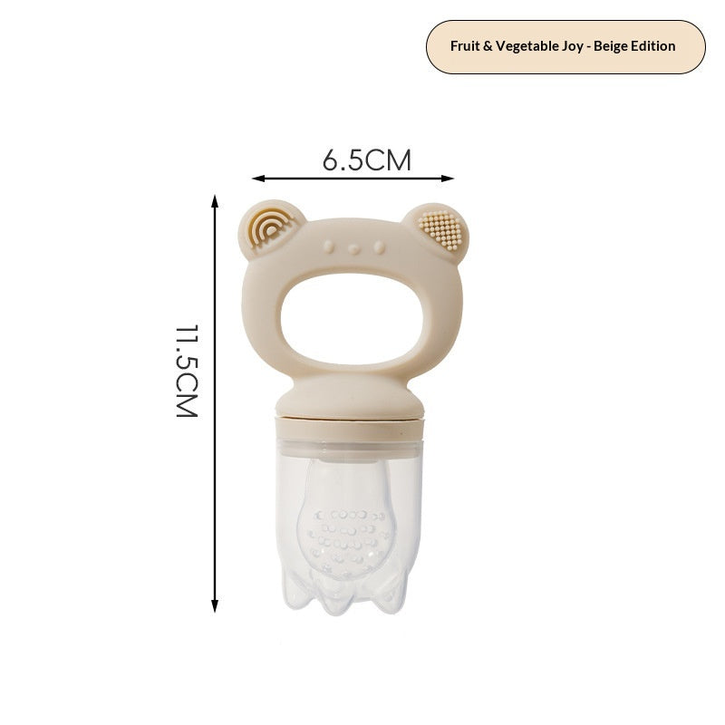 Baby Bear Food-Grade Silicone Fruit And Vegetable Scrubber