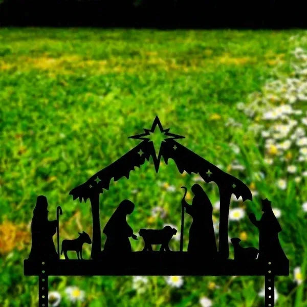 CIFbuy Waterproof Metal Nativity Projector Light Outdoor Wall Christmas Decoration Gift(TikTok, Temu Pick-up Service)