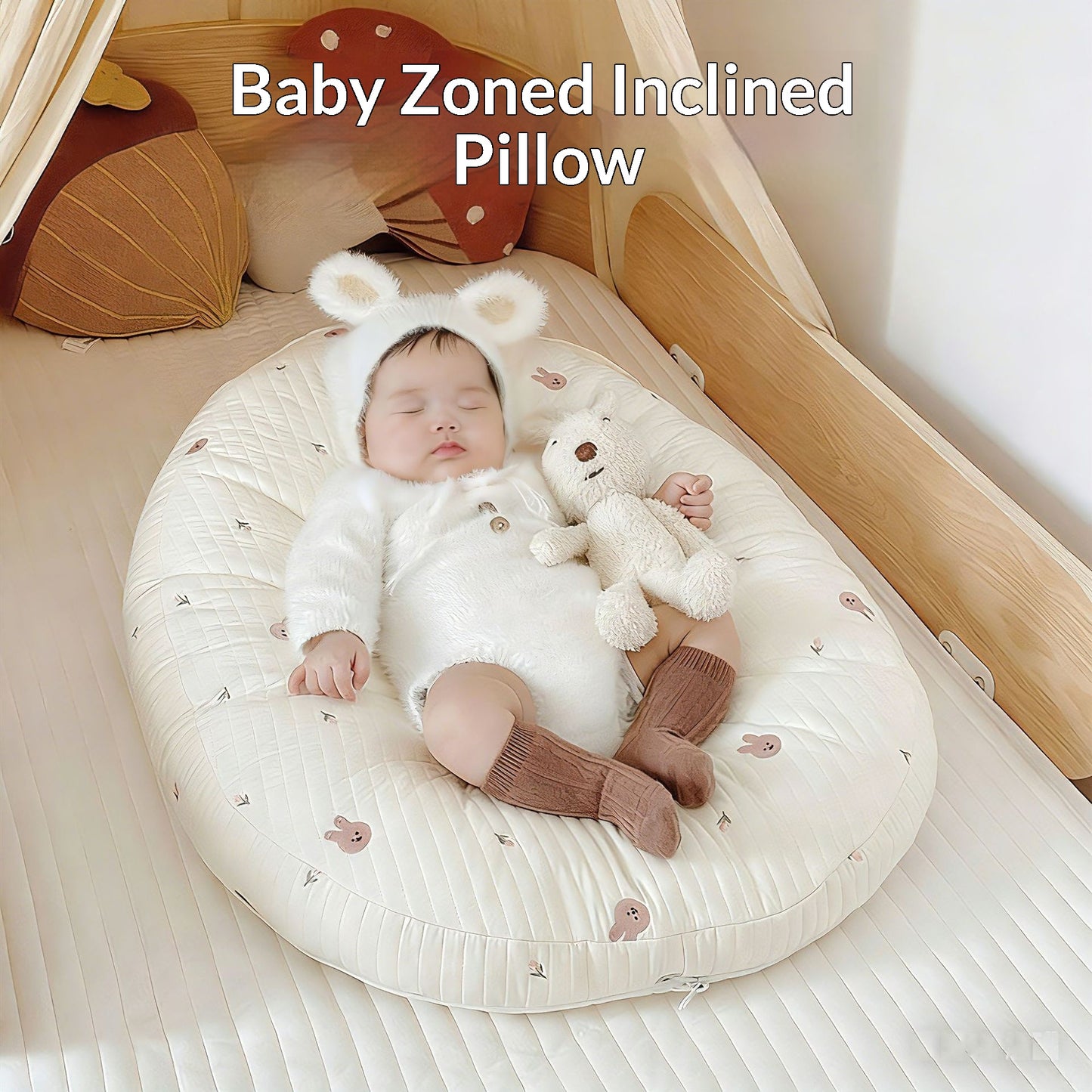 Sloped Breastfeeding Pillow Pure Cotton Removable And Washable Japanese And Korean Style