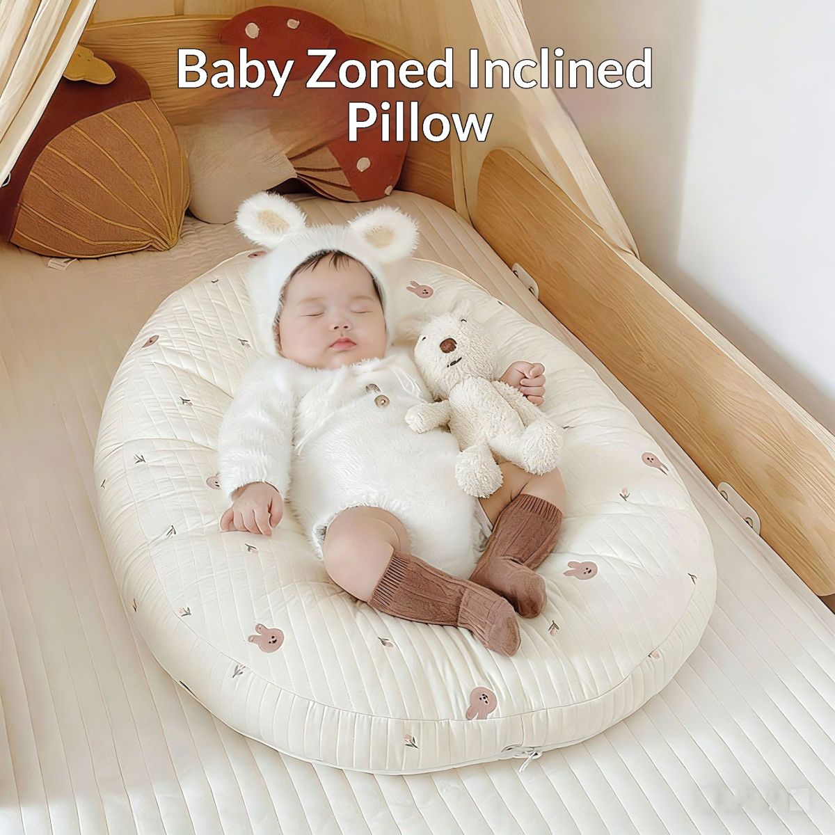 Sloped Breastfeeding Pillow Pure Cotton Removable And Washable Japanese And Korean Style