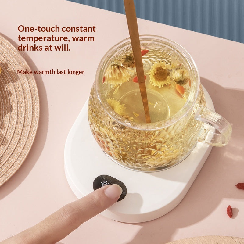 Smart Thermostatic Heating Coaster With Automatic Temperature Adjustment