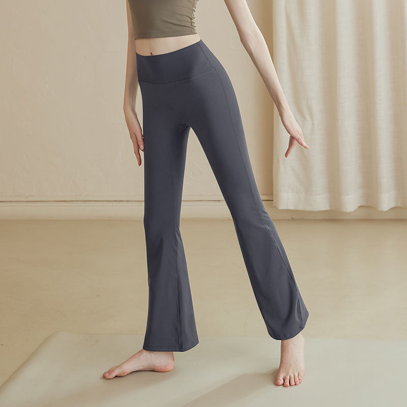 High-waisted Butt-lifting Slightly Flared Yoga Pants For Women
