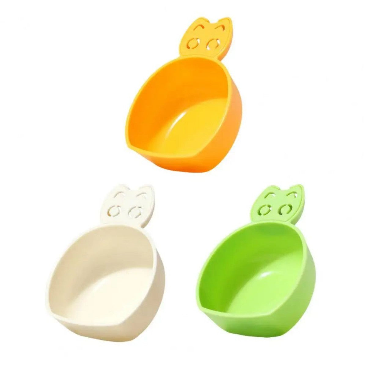 Pet Food Scoop Plastic Grain Spoon Multifunctional Timed Quantitative Feeding Spoon Safe Non-Toxic Pet Food Measuring Scoop