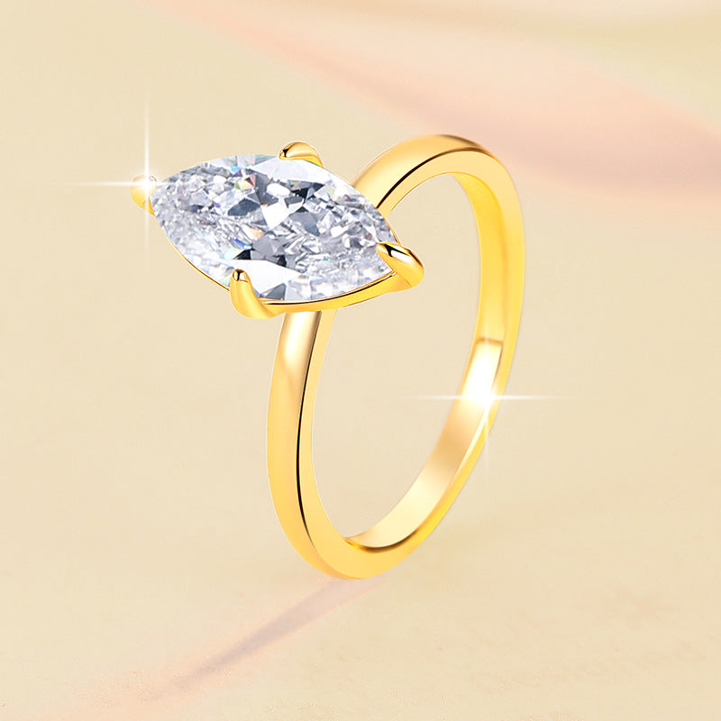 Womens Best-Selling Moissanite Casual Ring