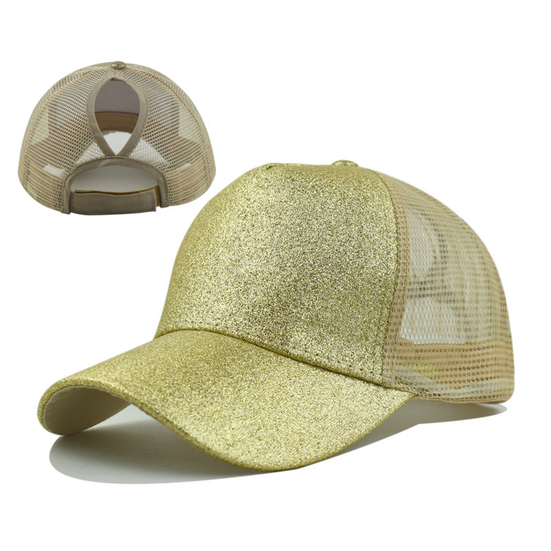 Women's Netting Breathable, Allowing Hair To Be Exposed. Fashionable And Simple Style Baseball Cap. Suitable For Sisters To Go Out And Do Outdoor Activities.
