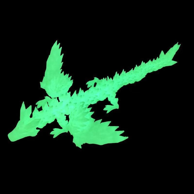 3D-printed Flying Dragon Model With A Fully Posable Body For Play