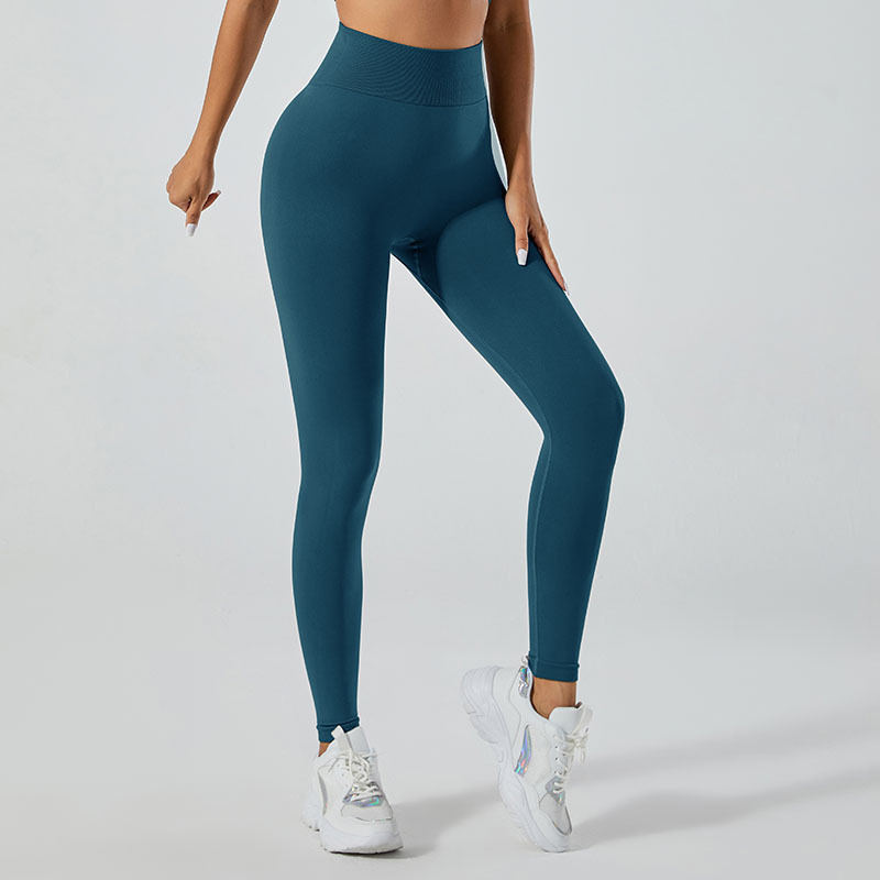 No Embarrassment Line Yoga Pants Women's High Waist Hip Lift Peach Hip Stretch Leggings