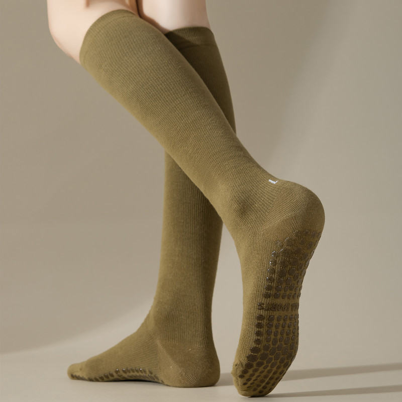 Fashion Yoga Professional Non-slip Calf Socks Women