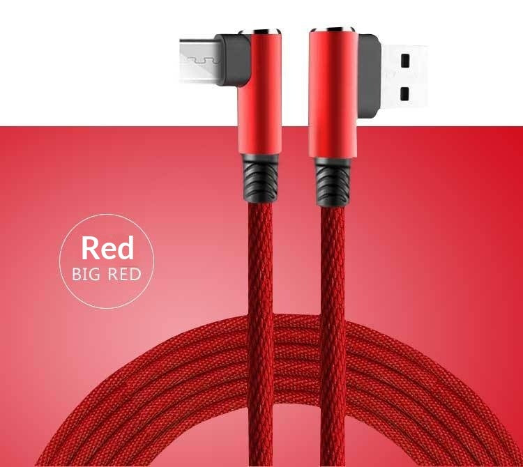 Double-bend Cotton Fabric Phone Charging Data Cable
