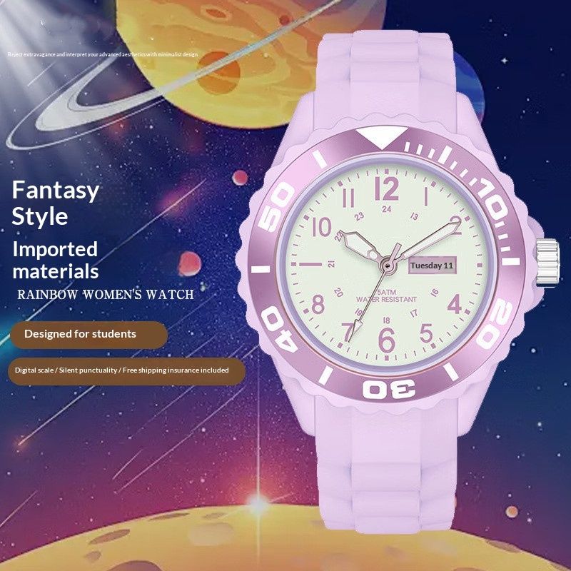 Compact Quartz Sports Smart Couples Electronic Watch For Women