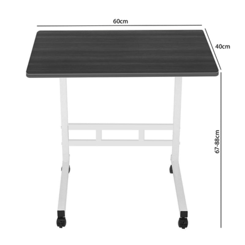 Mobile Laptop Desk Computer Table Stand Adjustable Bed Bedside Portable Study