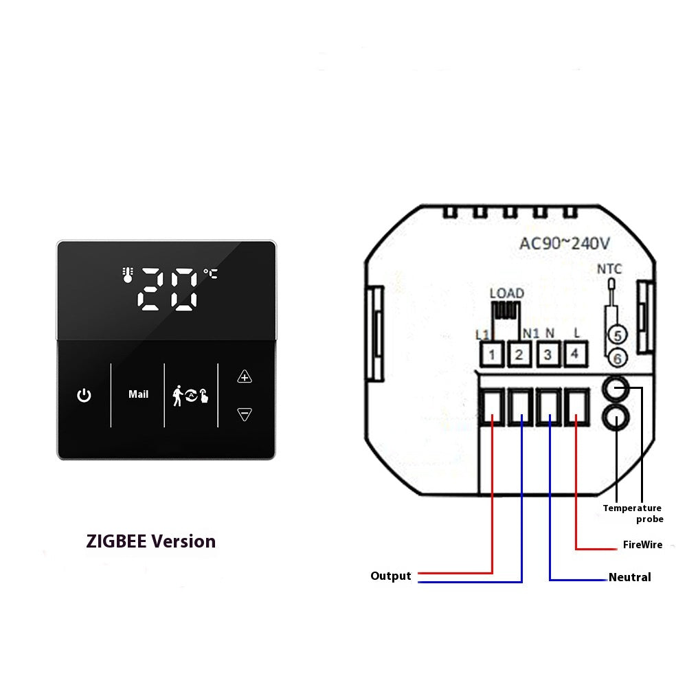 Smart Temperature Controller Touch Control Panel