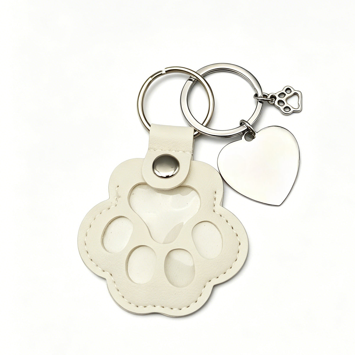 Carved Pet Photo Keychain Pendant