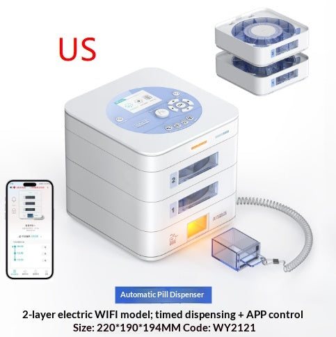 Ideerfit Smart Pill Dispenser With Timed Medication Reminders
