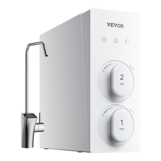 Reverse Osmosis System, 600 GPD 8-stage Tankless Reverse Osmosis Water Filter, Under Sink Water Filtration System With Smart Display Faucet, 2:1 Pure To Drain Ratio