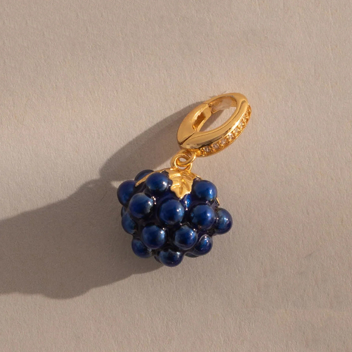Fruit-themed Fully Diamond-encrusted Pendant Accessories