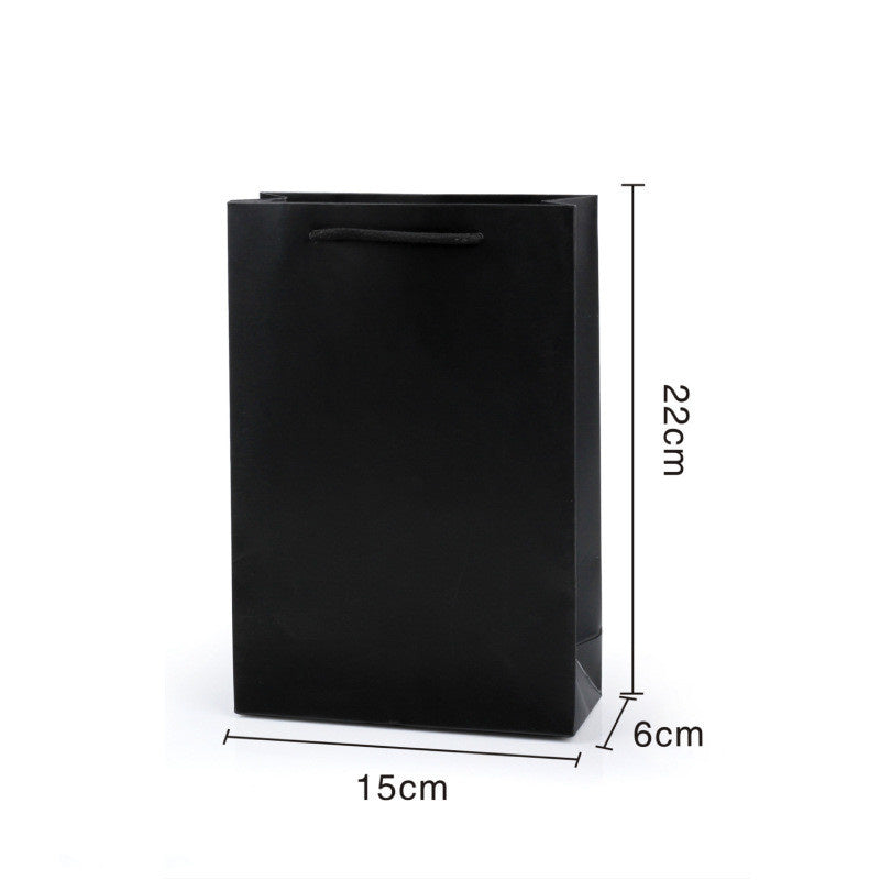 All Black Flannelette Jewelry Box Gift Box