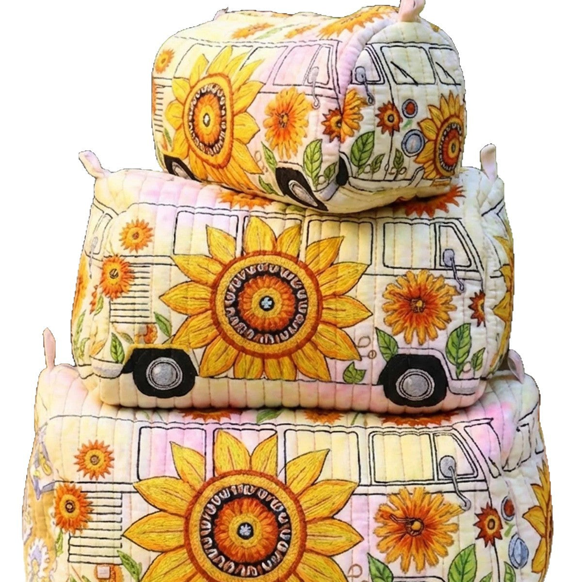Printed Storage Makeup Three-Piece Set Multifunctional Bag