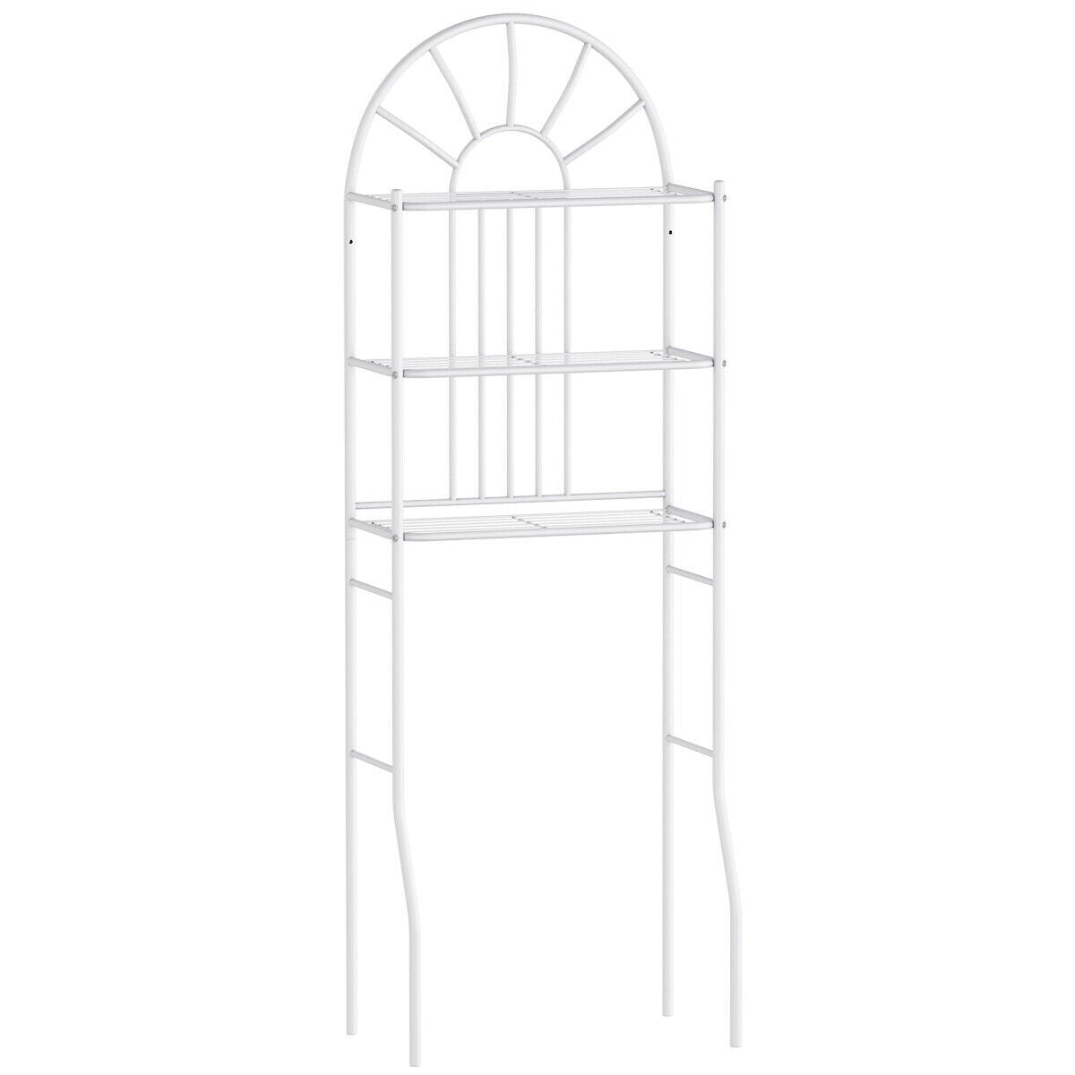 3-Tier Bathroom Rack Over-the-Toilet Storage Rack With 3 Shelves
