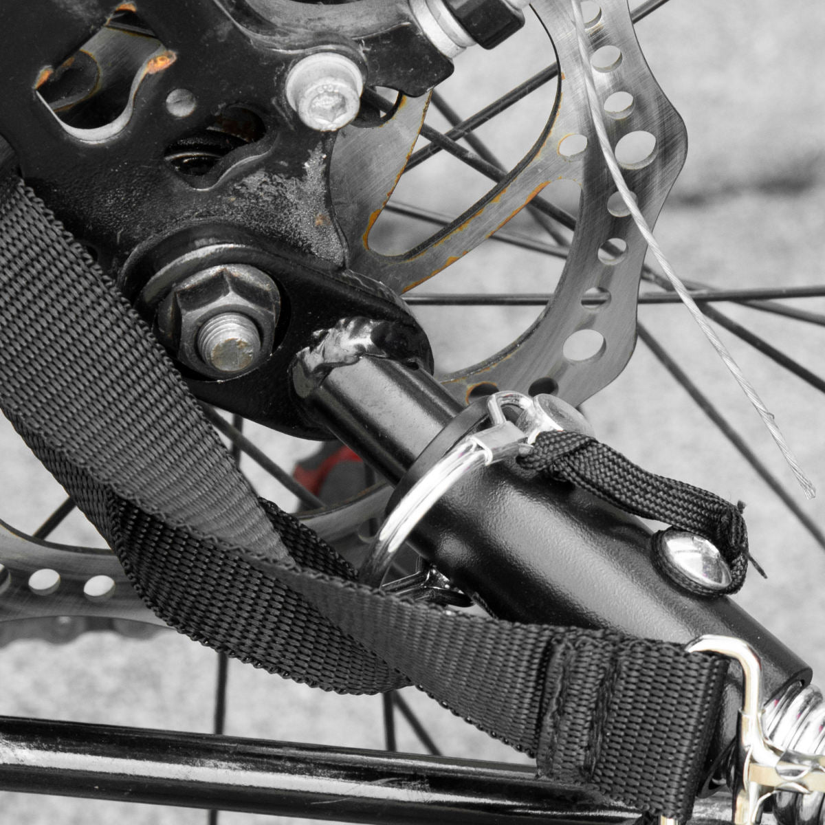 BikeTrailer Hitch, Steel Type 'B' Bicycle Trailer, Powder Coating, Durable and Sturdy, Cargo Hitch Coupler, for Cargo, Child and Pet Trailers, Black