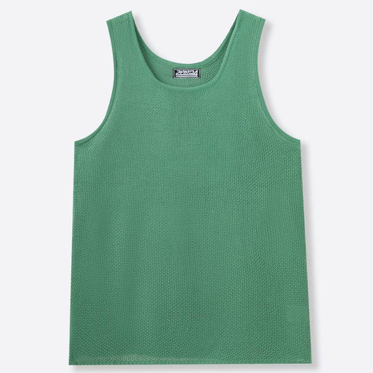 American Vintage Plus Size Loose Knit Hollow Out Tank Tops For Men Summer Fitness Wholesale Direct From Manufacturer