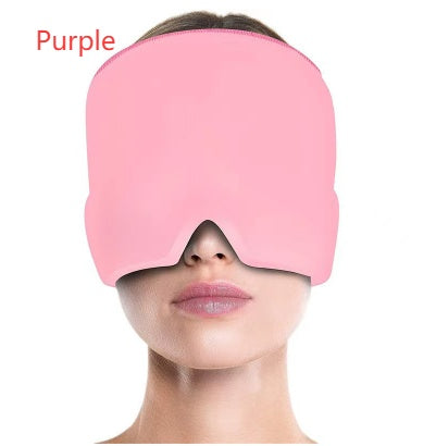 Gel Mask Ice Compress Head Cover Physical Cooling Relieve Headache