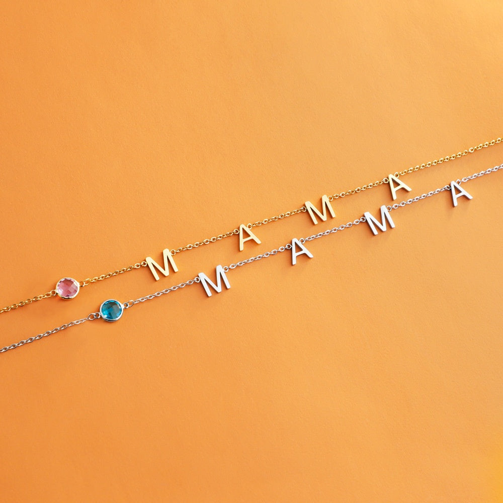 Women's Personalized Name Pendant Necklace Initial Chain Friendship Gift