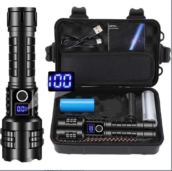 White Laser Flashlight White Laser Charging Status Indicator Aluminum Alloy