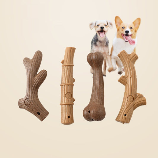 Pet Chew Toy Bone-shaped Made Of Bamboo Helps Grind Teeth Strengthens Teeth And Is Highly Durable