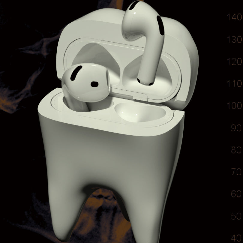 Tooth-shaped Earphone Case Creative Gift