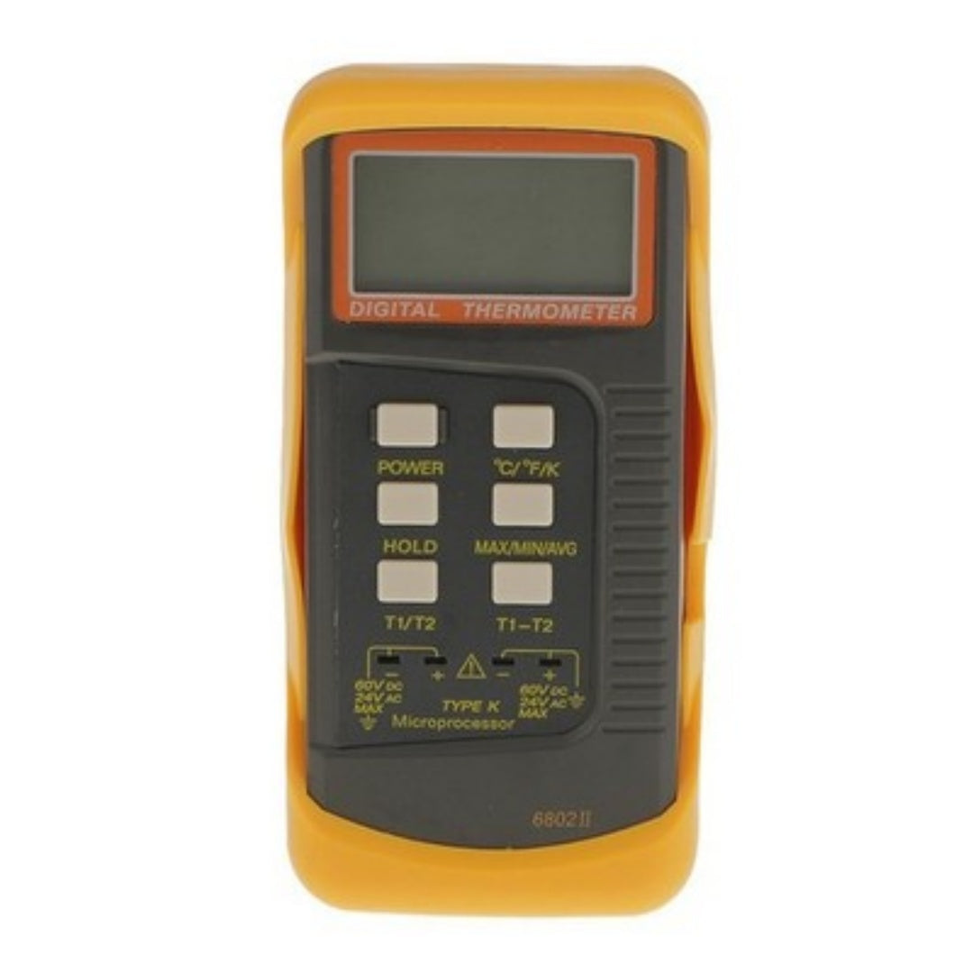 LCD K-Type Dual Two Channel Thermocouple Sensor Probe