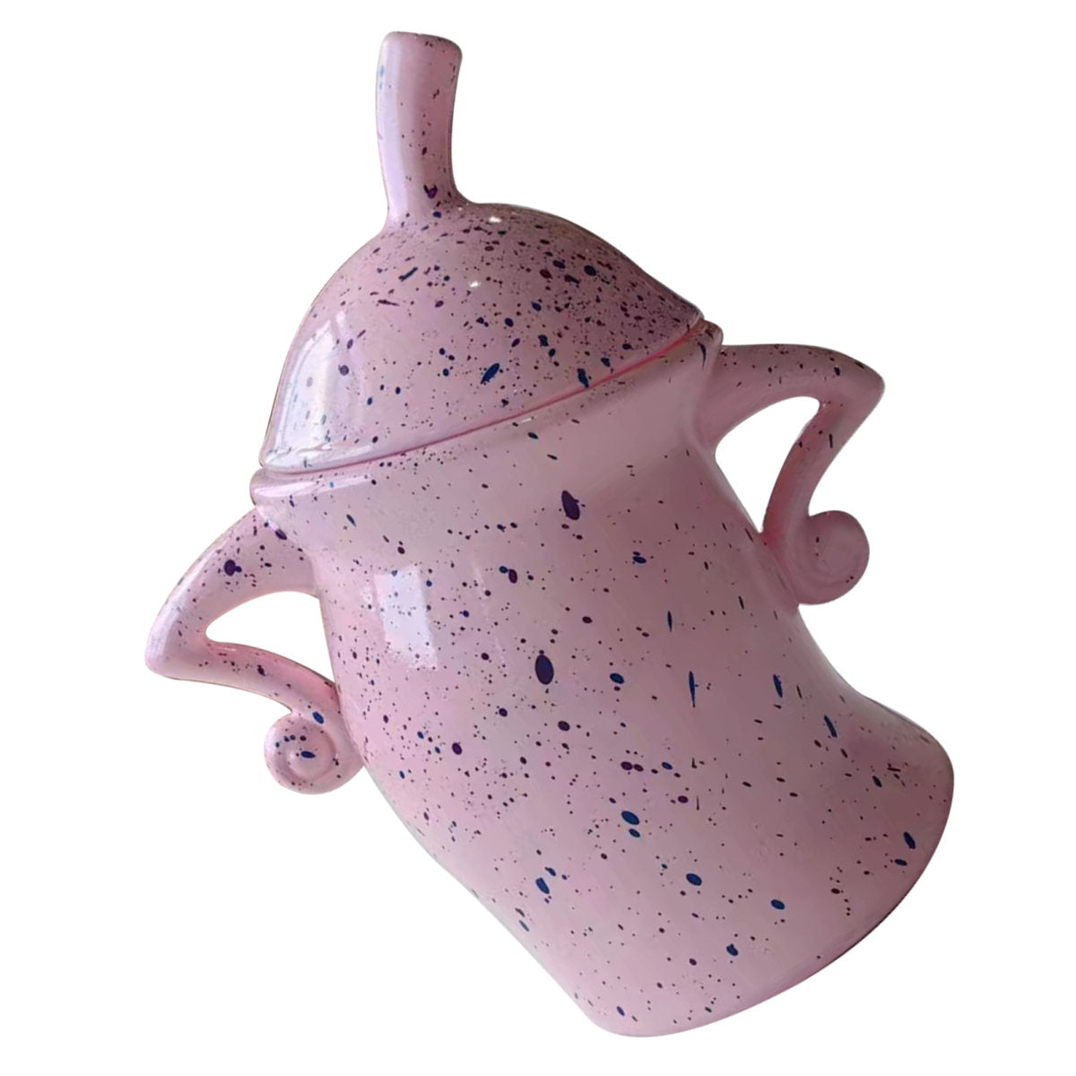 Canister With Attitude Drop Resistant PVC Durability Food Canisters With Lids Desktop Cup Ornament For Halloween Pink