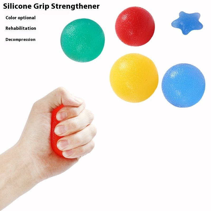 TPE Spring Grip Vent Decompression Finger Massage Ball