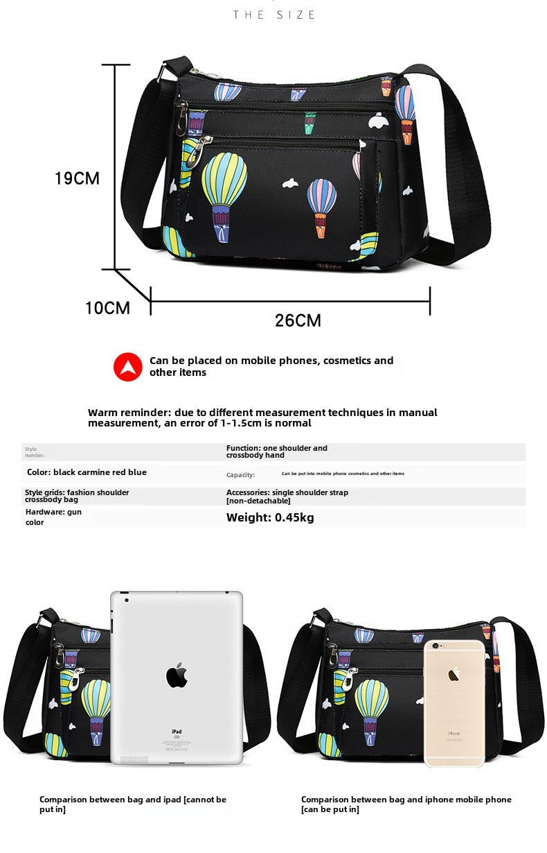 Only Self Pickup---New Fashion Middle-Aged & Elderly Women's Casual Nylon Oxford Crossbody Bag, Multi-Functional Shoulder Bag For Mom